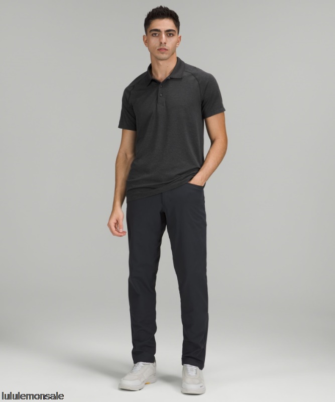 Lululemon Verkauf DELULU738 | Metal Vent Tech Poloshirt 20 Deep Carbon